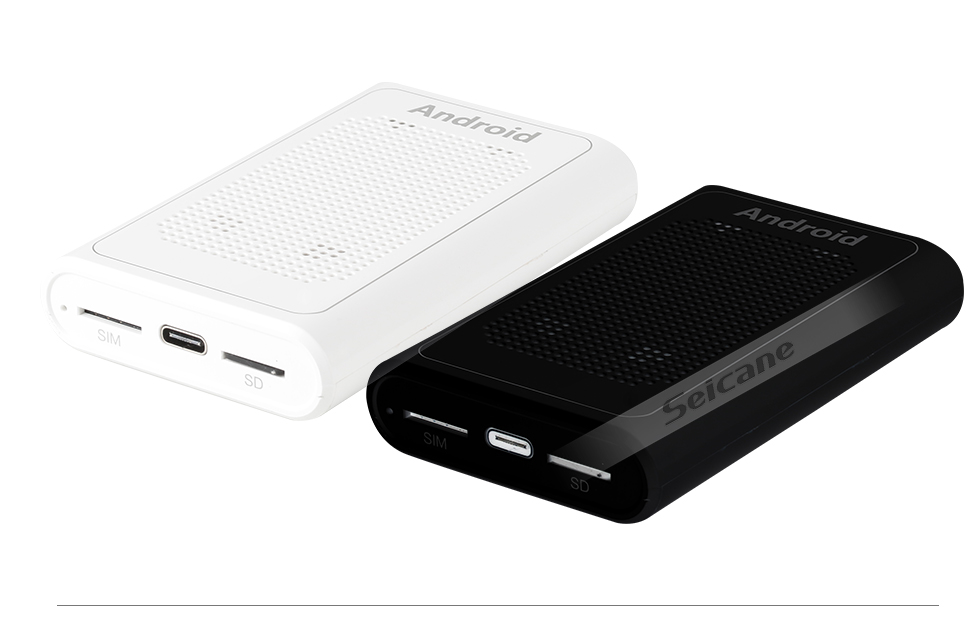 Seicane Novo Android Box 4 + 64G para o suporte de Carplay de fábrica BMW Mercedes Benz Audi Peugeot VW Android 11.0 Adaptador de caixa USB