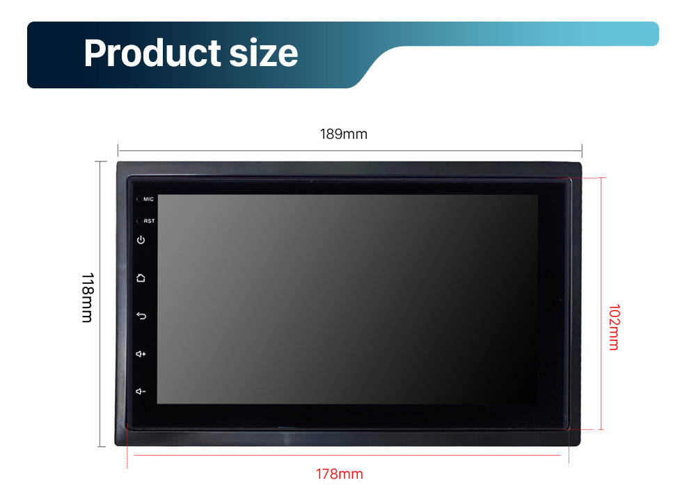 Seicane Carplay for 7 inch Car MP5 Player Touchscreen Radio Bluetooth support Rear View Camera