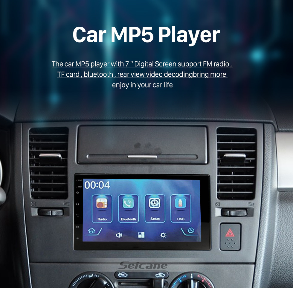 Seicane Carplay für 7 Zoll Auto MP5 Player Touchscreen Radio Bluetooth Unterstützung Rückfahrkamera