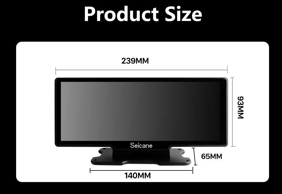 Seicane 10,26&amp;quot; Carplay Dash Kamera Dvr Android Auto WiFi FM Rückfahrkamera Unterstützung 4K H.265 1080P