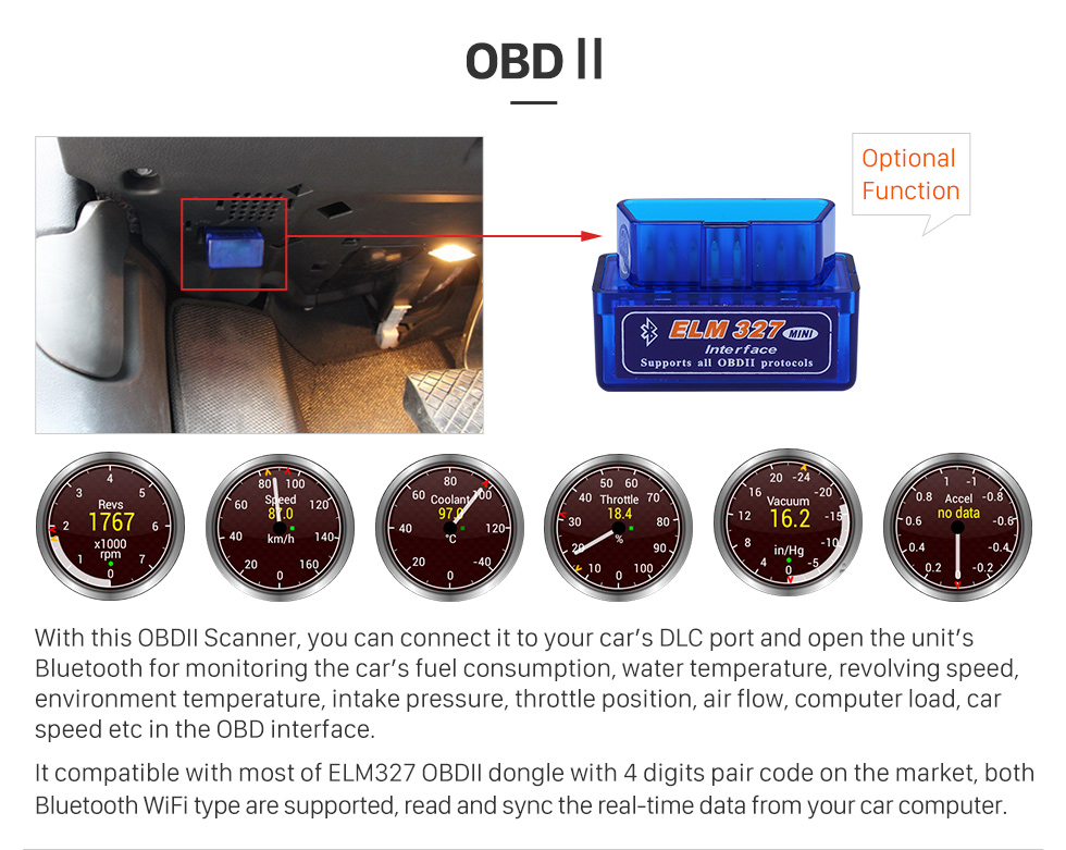 Seicane Car DVD player for Mercedes-Benz CLK-W209 with GPS Radio TV Bluetooth Touch Screen