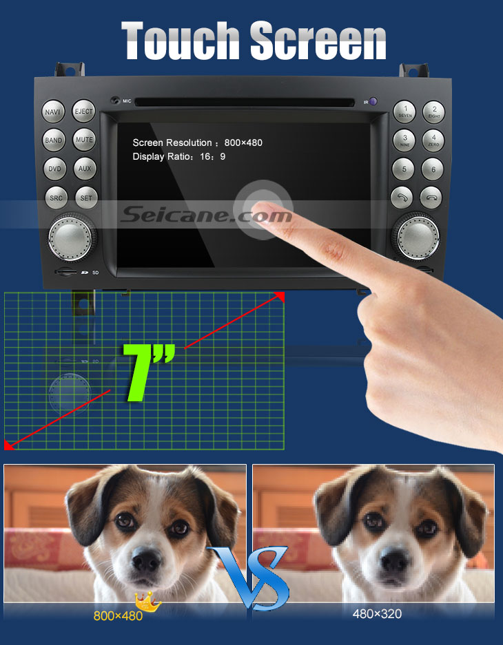 Seicane Car DVD player for Mercedes-Benz SLK W171 R171 with GPS Radio TV Bluetooth Seicane Car DVD player for Mercedes-Benz SLK W171 R171 with GPS Radio TV Bluetooth