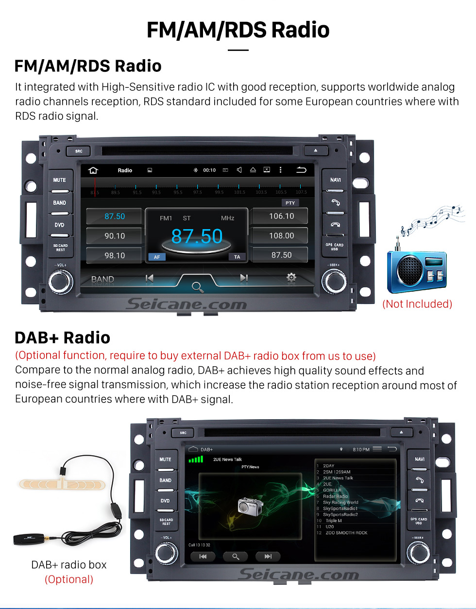 Seicane Pontiac Montana SV6 DVD player GPS Navigation System with Radio TV Bluetooth Seicane Pontiac Montana SV6 DVD player GPS Navigation System with Radio TV Bluetooth
