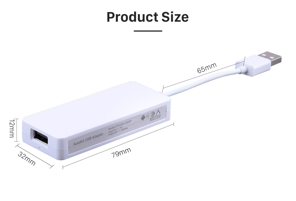 Seicane Plug &amp;amp; Play Carplay Android Auto USB Dongle Für Android Autoradio Unterstützung IOS IPhone Auto Touchscreen-Steuerung Siri Microphone Sprachsteuerung