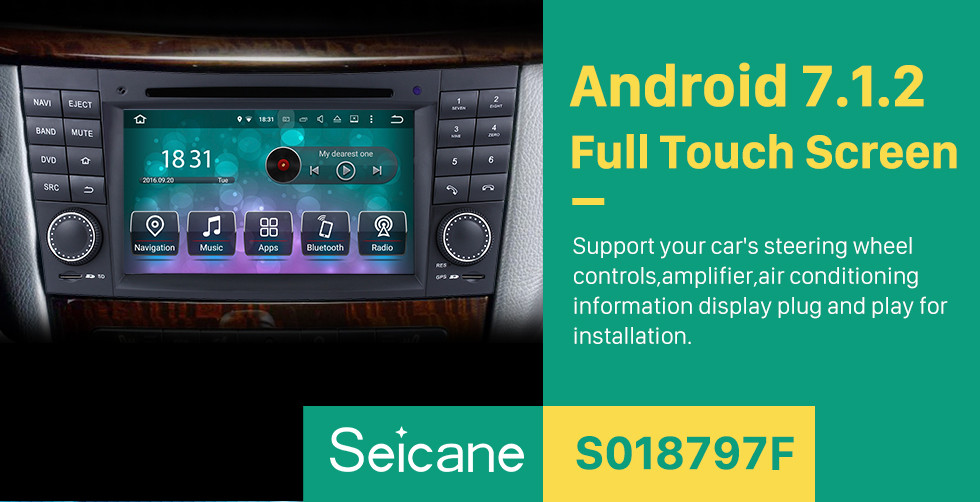 Seicane Android 7.1 GPS Navigation system for 2001-2008 Mercedes-Benz G-Class W463 G550 G500 G400 G320 G270 G55 with Radio DVD Player Touch Screen Bluetooth WiFi TV HD 1080P Video Backup Camera steering wheel control USB SD Seicane Android 7.1 GPS Navigation system for 2001-2008 Mercedes-Benz G-Class W463 G550 G500 G400 G320 G270 G55 with Radio DVD Player Touch Screen Bluetooth WiFi TV HD 1080P Video Backup Camera steering wheel control USB SD
