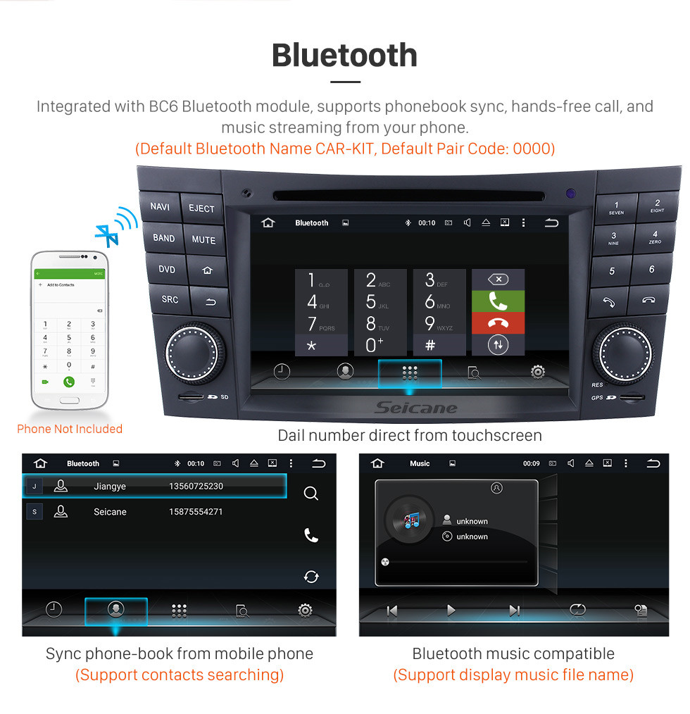 Seicane Android 7.1 GPS Navigation system for 2001-2008 Mercedes-Benz G-Class W463 G550 G500 G400 G320 G270 G55 with Radio DVD Player Touch Screen Bluetooth WiFi TV HD 1080P Video Backup Camera steering wheel control USB SD Seicane Android 7.1 GPS Navigation system for 2001-2008 Mercedes-Benz G-Class W463 G550 G500 G400 G320 G270 G55 with Radio DVD Player Touch Screen Bluetooth WiFi TV HD 1080P Video Backup Camera steering wheel control USB SD
