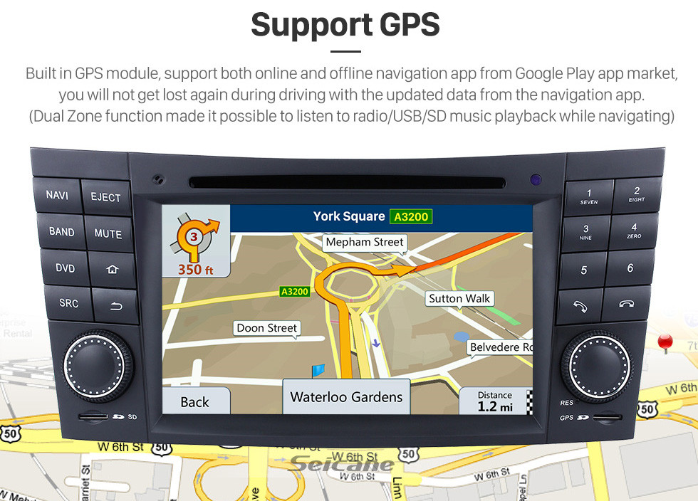 Seicane Android 7.1 GPS Navigation system for 2001-2008 Mercedes-Benz G-Class W463 G550 G500 G400 G320 G270 G55 with Radio DVD Player Touch Screen Bluetooth WiFi TV HD 1080P Video Backup Camera steering wheel control USB SD Seicane Android 7.1 GPS Navigation system for 2001-2008 Mercedes-Benz G-Class W463 G550 G500 G400 G320 G270 G55 with Radio DVD Player Touch Screen Bluetooth WiFi TV HD 1080P Video Backup Camera steering wheel control USB SD