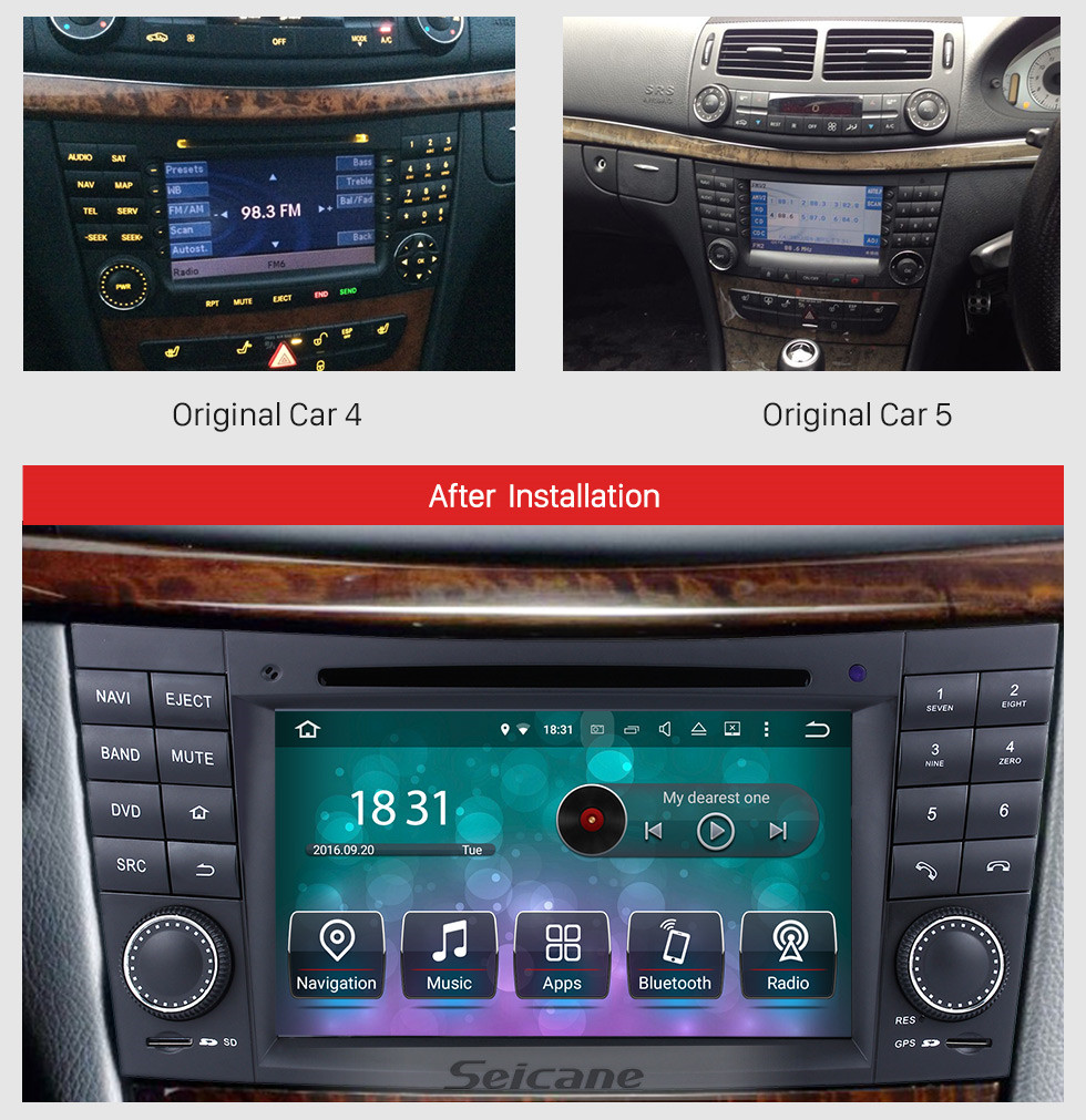 Seicane Android 7.1 GPS Navigation system for 2001-2008 Mercedes-Benz G-Class W463 G550 G500 G400 G320 G270 G55 with Radio DVD Player Touch Screen Bluetooth WiFi TV HD 1080P Video Backup Camera steering wheel control USB SD Seicane Android 7.1 GPS Navigation system for 2001-2008 Mercedes-Benz G-Class W463 G550 G500 G400 G320 G270 G55 with Radio DVD Player Touch Screen Bluetooth WiFi TV HD 1080P Video Backup Camera steering wheel control USB SD