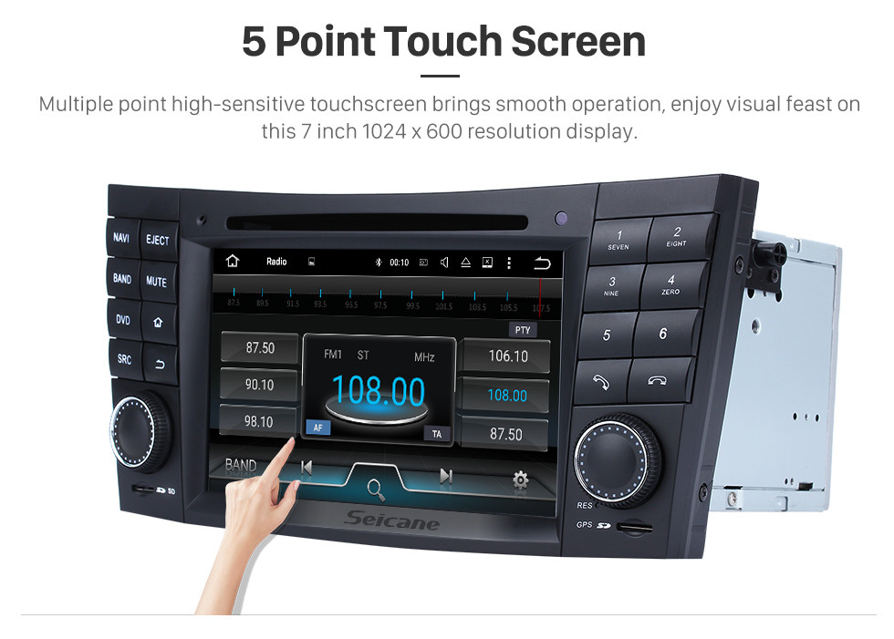 Seicane Android 7.1 GPS Navigation system for 2001-2008 Mercedes-Benz G-Class W463 G550 G500 G400 G320 G270 G55 with Radio DVD Player Touch Screen Bluetooth WiFi TV HD 1080P Video Backup Camera steering wheel control USB SD Seicane Android 7.1 GPS Navigation system for 2001-2008 Mercedes-Benz G-Class W463 G550 G500 G400 G320 G270 G55 with Radio DVD Player Touch Screen Bluetooth WiFi TV HD 1080P Video Backup Camera steering wheel control USB SD