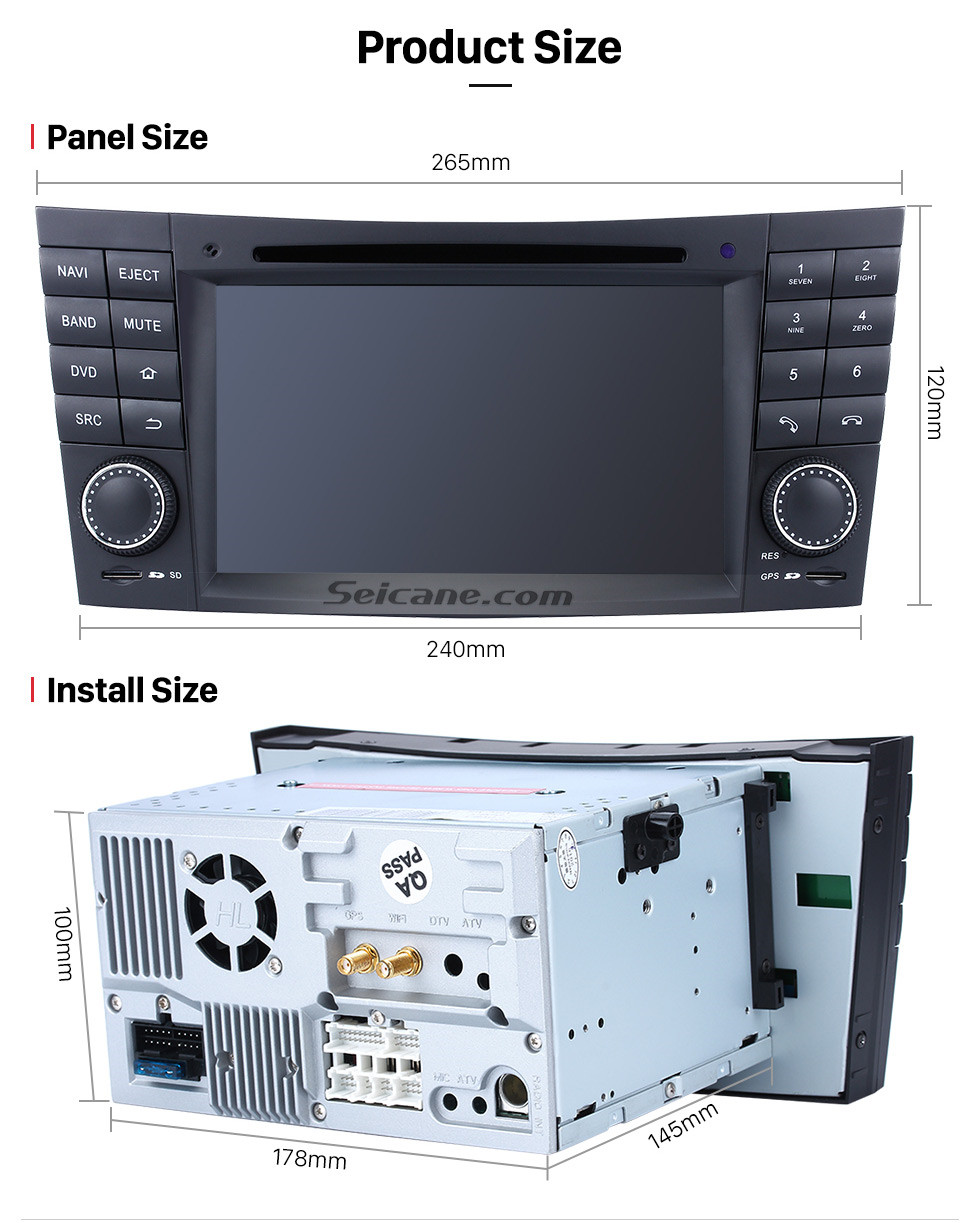 Seicane Android 7.1 GPS Navigation system for 2001-2008 Mercedes-Benz G-Class W463 G550 G500 G400 G320 G270 G55 with Radio DVD Player Touch Screen Bluetooth WiFi TV HD 1080P Video Backup Camera steering wheel control USB SD Seicane Android 7.1 GPS Navigation system for 2001-2008 Mercedes-Benz G-Class W463 G550 G500 G400 G320 G270 G55 with Radio DVD Player Touch Screen Bluetooth WiFi TV HD 1080P Video Backup Camera steering wheel control USB SD