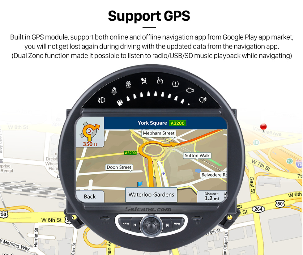 Support GPS HD 1024*600 Touchscreen 2006-2013 BMW Mini Cooper with 8 inch Android 5.1.1 Autoradio GPS DVD Player Bluetooth HD 1080P Video Steering Wheel Control Support GPS HD 1024*600 Touchscreen 2006-2013 BMW Mini Cooper with 8 inch Android 5.1.1 Autoradio GPS DVD Player Bluetooth HD 1080P Video Steering Wheel Control