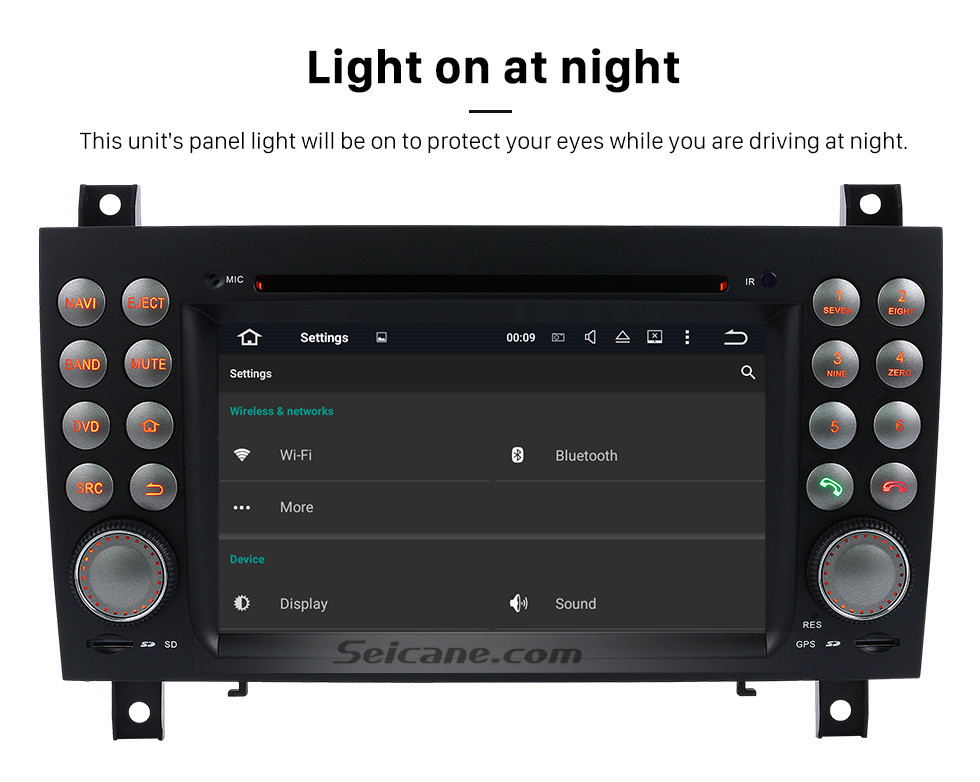 Seicane OEM Android 8.0 DVD Player GPS Navigation system for 2004-2012 Mercedes-Benz SLK W171 R171 with HD 1080P Video Bluetooth Touch Screen Radio WiFi TV Backup Camera steering wheel control USB SD Seicane OEM Android 8.0 DVD Player GPS Navigation system for 2004-2012 Mercedes-Benz SLK W171 R171 with HD 1080P Video Bluetooth Touch Screen Radio WiFi TV Backup Camera steering wheel control USB SD