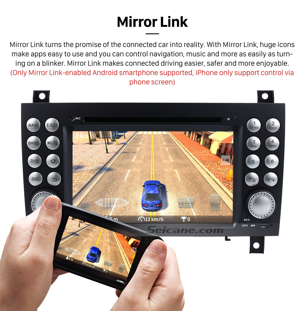 Seicane OEM Android 8.0 DVD Player GPS Navigation system for 2004-2012 Mercedes-Benz SLK W171 R171 with HD 1080P Video Bluetooth Touch Screen Radio WiFi TV Backup Camera steering wheel control USB SD Seicane OEM Android 8.0 DVD Player GPS Navigation system for 2004-2012 Mercedes-Benz SLK W171 R171 with HD 1080P Video Bluetooth Touch Screen Radio WiFi TV Backup Camera steering wheel control USB SD