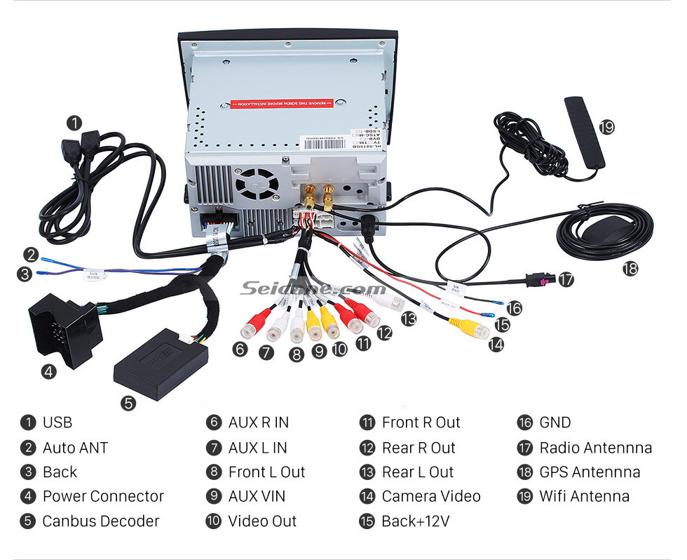 Seicane Mercado de accesorios Android 9.0 Sistema de navegación GPS para Porsche BOXSTER 2005-2008 con reproductor de DVD Pantalla táctil Radio WiFi TV HD 1080P Video Cámara de visión trasera Control del volante USB SD Bluetooth