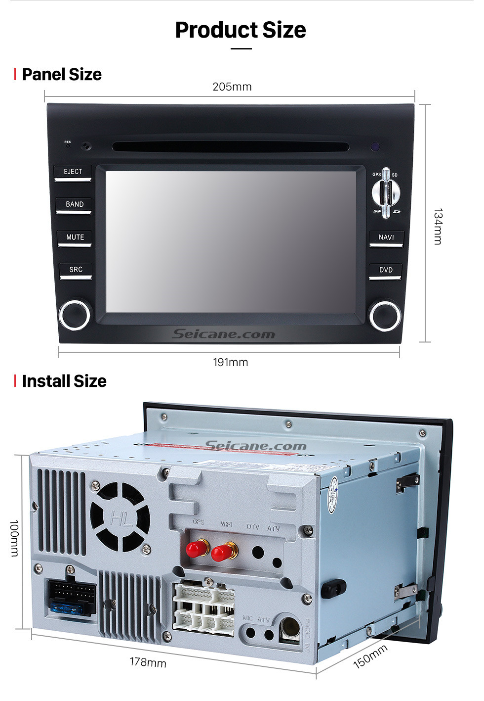 Seicane Mercado de reposição Android 9.0 Sistema de navegação GPS para 2005-2008 Porsche BOXSTER com DVD Player Tela sensível ao toque Rádio WiFi TV HD 1080P Vídeo Retrovisor Câmera Controle de volante USB SD Bluetooth Seicane Mercado de reposição Android 9.0 Sistema de navegação GPS para 2005-2008 Porsche BOXSTER com DVD Player Tela sensível ao toque Rádio WiFi TV HD 1080P Vídeo Retrovisor Câmera Controle de volante USB SD Bluetooth