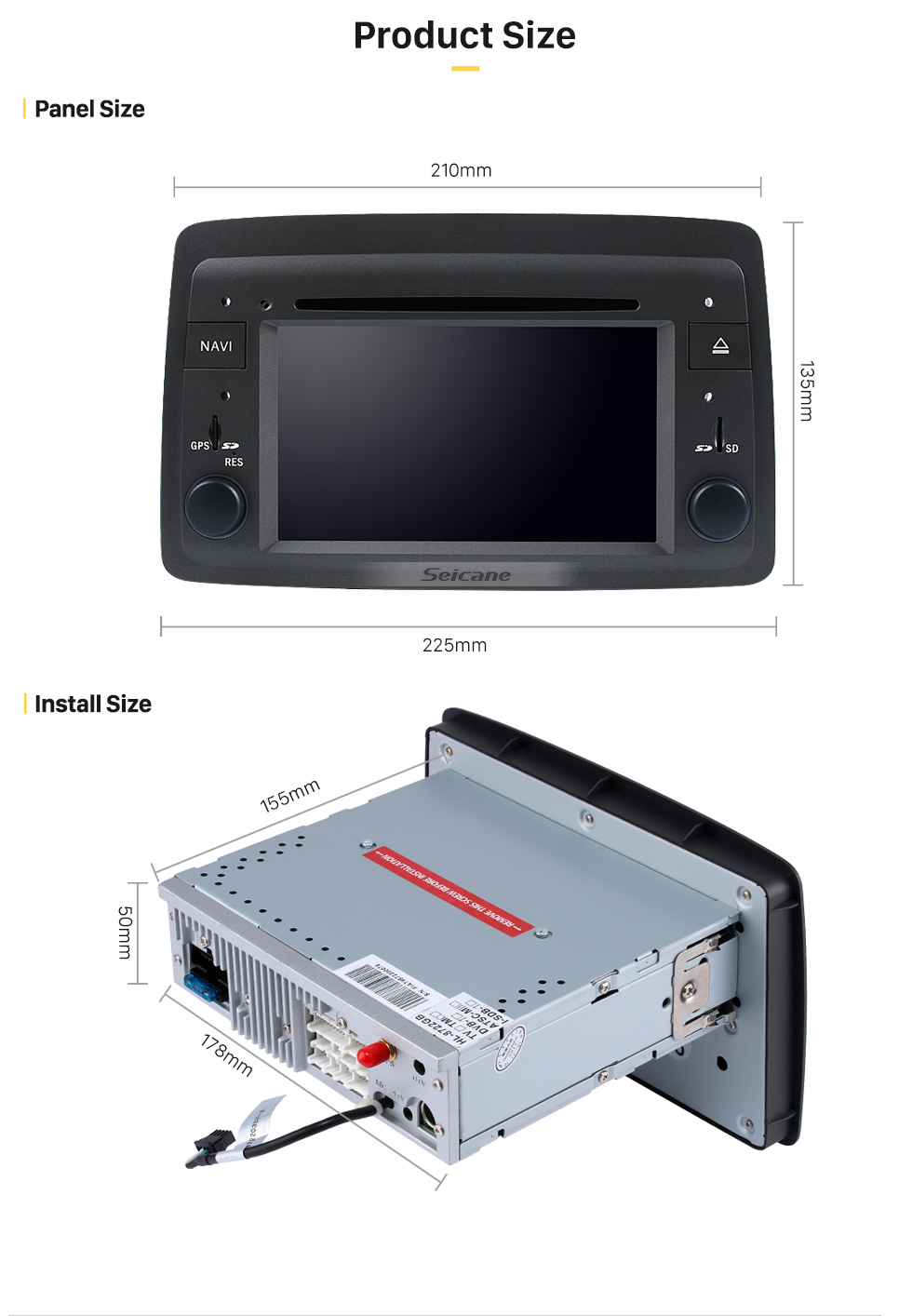 Seicane 6.2 Inch HD Touchscreen Android 8.0 Radio Head Unit For 2004-2012 Fiat Panda In Dash DVD Player GPS Navigation System Bluetooth Phone WIFI Support DVR USB Digital TV Steering Wheel Control Seicane 6.2 Inch HD Touchscreen Android 8.0 Radio Head Unit For 2004-2012 Fiat Panda In Dash DVD Player GPS Navigation System Bluetooth Phone WIFI Support DVR USB Digital TV Steering Wheel Control