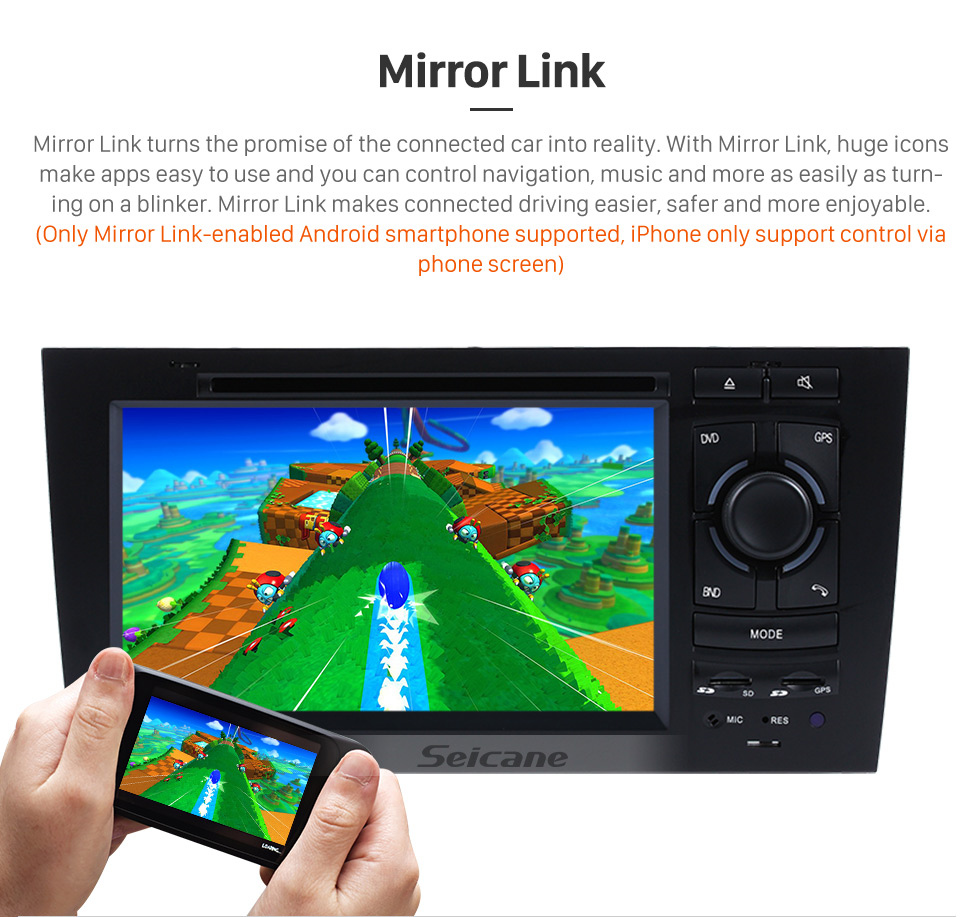 Seicane OEM Android 9.0 Reproductor de DVD Sistema de navegación GPS para 1997-2004 Audi A6 S6 RS6 con HD 1080P Video Bluetooth Pantalla táctil Radio WiFi TV Cámara de respaldo Control del volante USB SD Seicane OEM Android 9.0 Reproductor de DVD Sistema de navegación GPS para 1997-2004 Audi A6 S6 RS6 con HD 1080P Video Bluetooth Pantalla táctil Radio WiFi TV Cámara de respaldo Control del volante USB SD