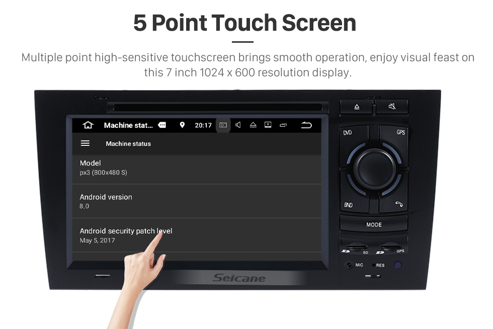 Seicane OEM Android 9.0 Reproductor de DVD Sistema de navegación GPS para 1997-2004 Audi A6 S6 RS6 con HD 1080P Video Bluetooth Pantalla táctil Radio WiFi TV Cámara de respaldo Control del volante USB SD Seicane OEM Android 9.0 Reproductor de DVD Sistema de navegación GPS para 1997-2004 Audi A6 S6 RS6 con HD 1080P Video Bluetooth Pantalla táctil Radio WiFi TV Cámara de respaldo Control del volante USB SD