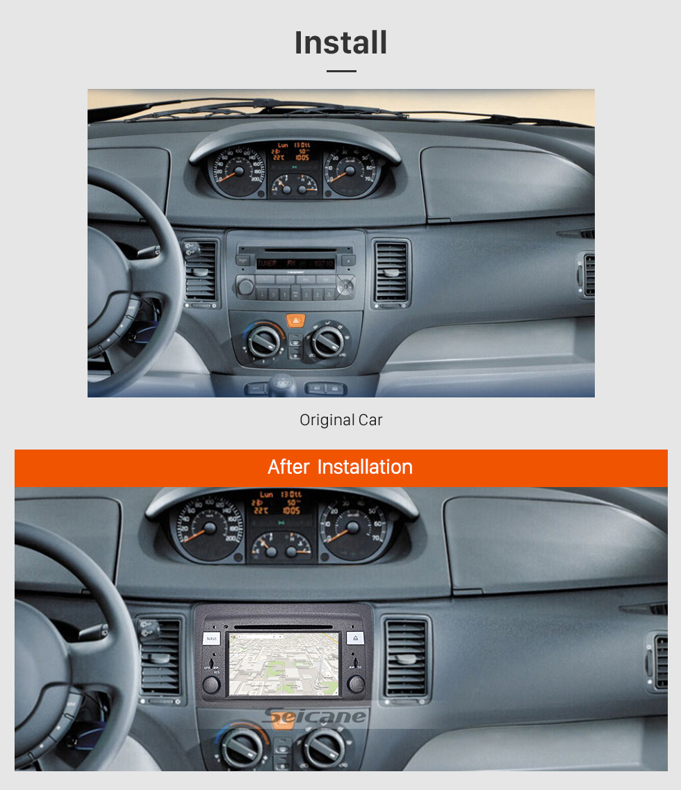 Seicane Android 8.0 HD Touchscreen Rádio DVD Player para 2003-2007 Fiat Idea Head Unit Sistema de navegação GPS Bluetooth Phone WIFI Suporte Backup Camera 1080P Vídeo OBDII DVR Controle do volante Seicane Android 8.0 HD Touchscreen Rádio DVD Player para 2003-2007 Fiat Idea Head Unit Sistema de navegação GPS Bluetooth Phone WIFI Suporte Backup Camera 1080P Vídeo OBDII DVR Controle do volante