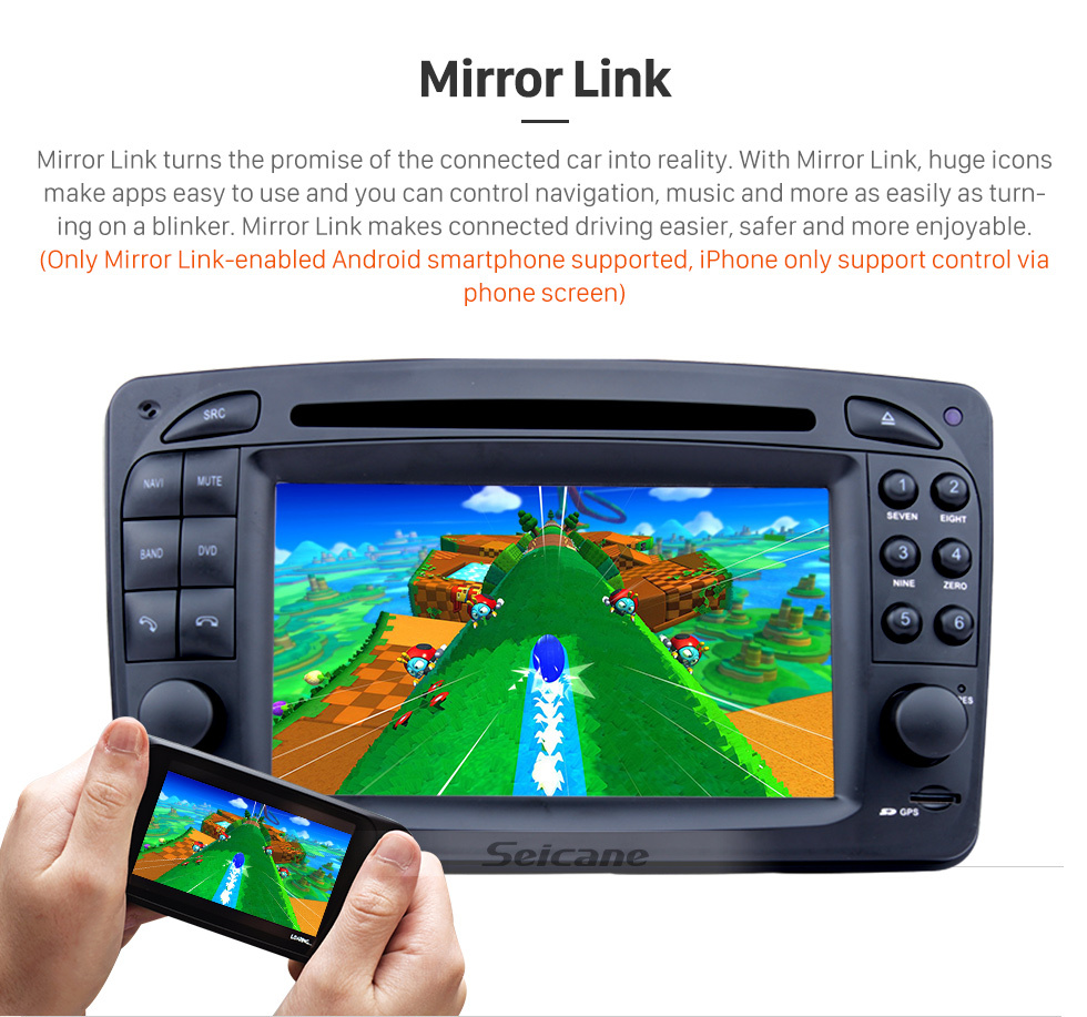 Seicane 1998-2004 Mercedes-Benz CLK-C209 CLK200 CLK320 CLK430 Radio DVD Player Android 10.0 GPS Navigation system Touch Screen TV Rearview Camera steering wheel control USB SD Bluetooth WiFi HD 1080P Video Seicane 1998-2004 Mercedes-Benz CLK-C209 CLK200 CLK320 CLK430 Radio DVD Player Android 10.0 GPS Navigation system Touch Screen TV Rearview Camera steering wheel control USB SD Bluetooth WiFi HD 1080P Video
