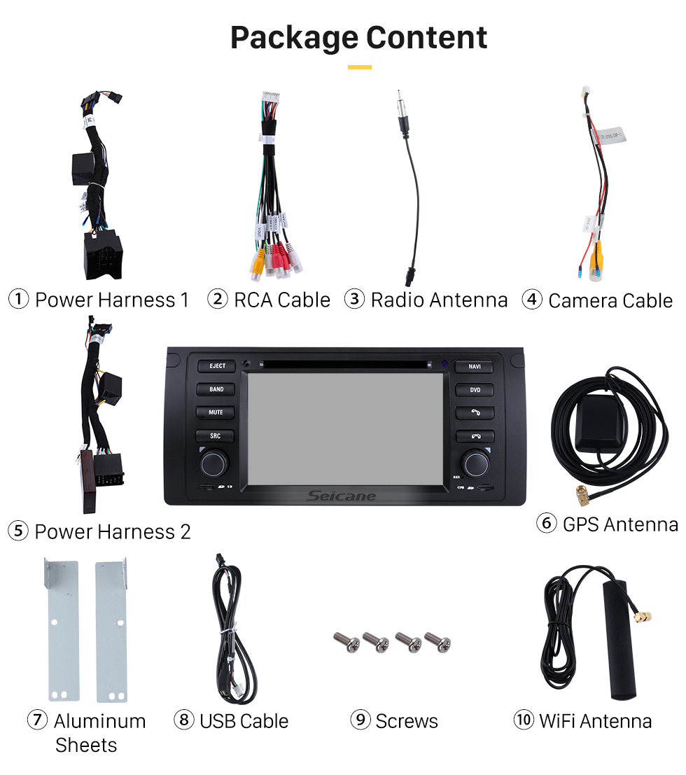 Seicane Android 10.0 Sistema de navegación GPS para Land Rover Range Rover 2002-2004 con reproductor de DVD Pantalla táctil Radio Bluetooth WiFi TV HD 1080P Cámara de respaldo de video Control del volante USB SD