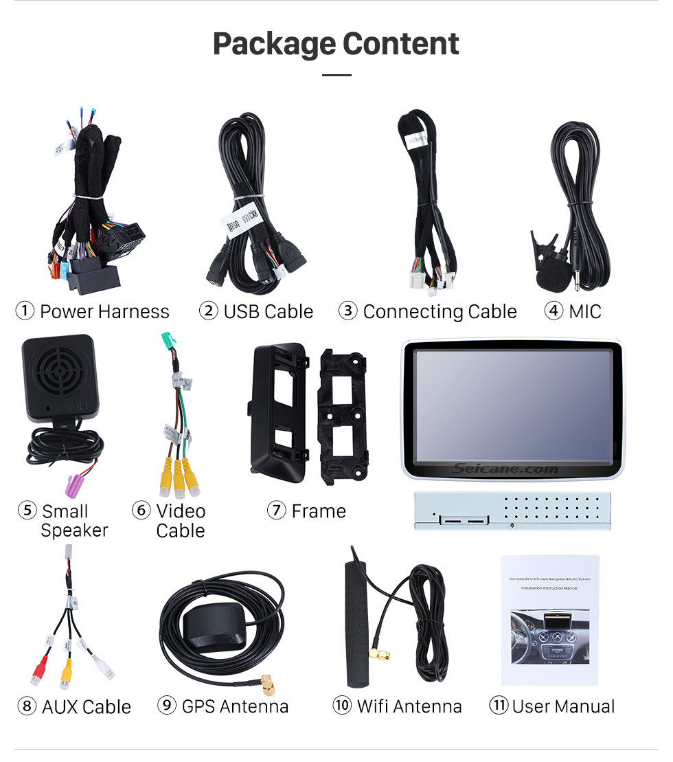 Seicane Android 8.0 HD 1024*600 Touch Screen for 2012-2015 Mercedes Benz B class W246 with GPS Navigation system DVD Player WiFi TV HD 1080P Video steering wheel control Seicane Android 8.0 HD 1024*600 Touch Screen for 2012-2015 Mercedes Benz B class W246 with GPS Navigation system DVD Player WiFi TV HD 1080P Video steering wheel control
