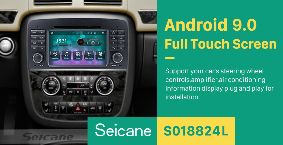 Seicane Android 8.0 système de navigation GPS pour 2006-2012 Mercedes-Benz R class W251 R280 R320 R350 R500 avec Lecteur DVD Ecran tactile Radio Bluetooth WiFi TV Caméra de recul Contrôle Volant HD 1080P Vidéo USB SD Seicane Android 8.0 système de navigation GPS pour 2006-2012 Mercedes-Benz R class W251 R280 R320 R350 R500 avec Lecteur DVD Ecran tactile Radio Bluetooth WiFi TV Caméra de recul Contrôle Volant HD 1080P Vidéo USB SD