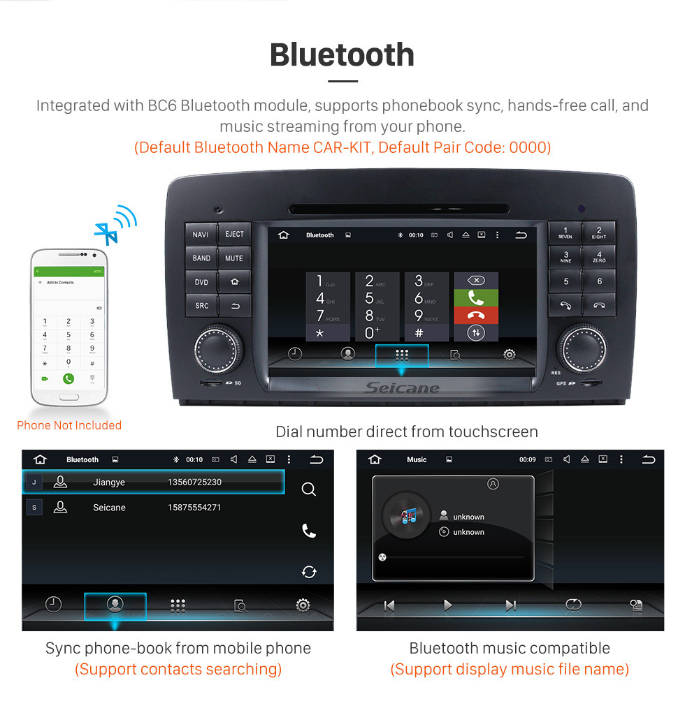 Seicane Android 8.0 système de navigation GPS pour 2006-2012 Mercedes-Benz R class W251 R280 R320 R350 R500 avec Lecteur DVD Ecran tactile Radio Bluetooth WiFi TV Caméra de recul Contrôle Volant HD 1080P Vidéo USB SD Seicane Android 8.0 système de navigation GPS pour 2006-2012 Mercedes-Benz R class W251 R280 R320 R350 R500 avec Lecteur DVD Ecran tactile Radio Bluetooth WiFi TV Caméra de recul Contrôle Volant HD 1080P Vidéo USB SD