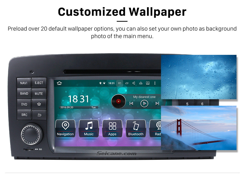 Seicane Android 8.0 système de navigation GPS pour 2006-2012 Mercedes-Benz R class W251 R280 R320 R350 R500 avec Lecteur DVD Ecran tactile Radio Bluetooth WiFi TV Caméra de recul Contrôle Volant HD 1080P Vidéo USB SD Seicane Android 8.0 système de navigation GPS pour 2006-2012 Mercedes-Benz R class W251 R280 R320 R350 R500 avec Lecteur DVD Ecran tactile Radio Bluetooth WiFi TV Caméra de recul Contrôle Volant HD 1080P Vidéo USB SD