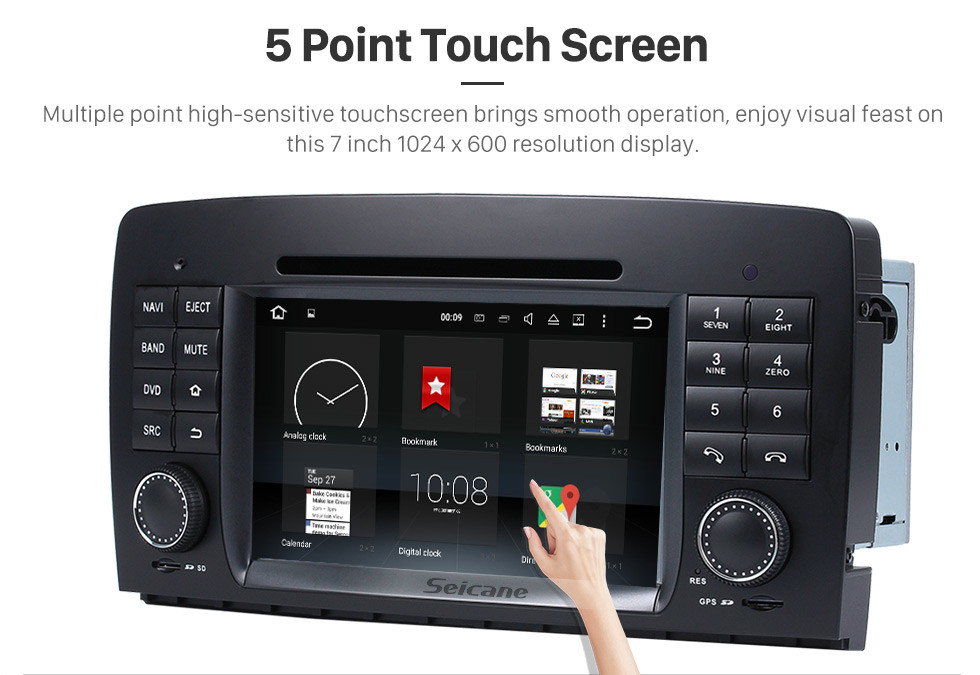 Seicane Android 8.0 système de navigation GPS pour 2006-2012 Mercedes-Benz R class W251 R280 R320 R350 R500 avec Lecteur DVD Ecran tactile Radio Bluetooth WiFi TV Caméra de recul Contrôle Volant HD 1080P Vidéo USB SD Seicane Android 8.0 système de navigation GPS pour 2006-2012 Mercedes-Benz R class W251 R280 R320 R350 R500 avec Lecteur DVD Ecran tactile Radio Bluetooth WiFi TV Caméra de recul Contrôle Volant HD 1080P Vidéo USB SD