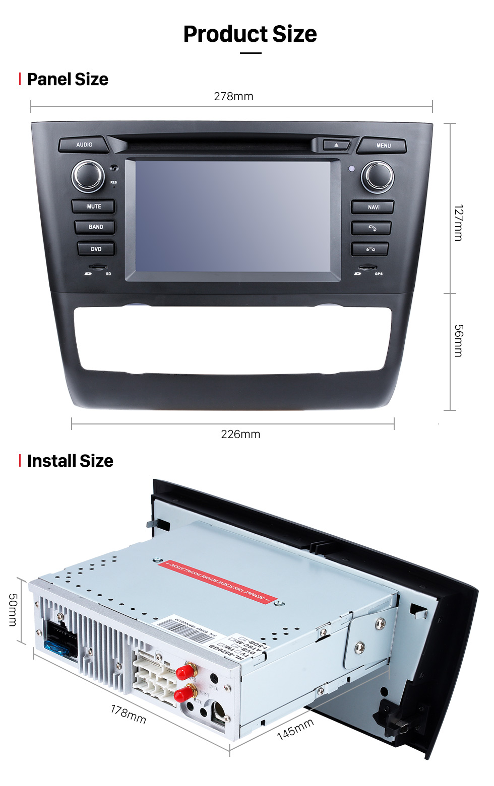 Seicane Android 8.0 GPS Radio DVD for 2004-2012 BMW 1 Series E81 E82 E88 (automatic air-conditioner +heated seat) 116i 116d 118i 118d 120i 120d 123d 125i 128i 130i 135i with 3G WiFi Mirror Link OBD2 Rearview Camera DVR Seicane Android 8.0 GPS Radio DVD for 2004-2012 BMW 1 Series E81 E82 E88 (automatic air-conditioner +heated seat) 116i 116d 118i 118d 120i 120d 123d 125i 128i 130i 135i with 3G WiFi Mirror Link OBD2 Rearview Camera DVR