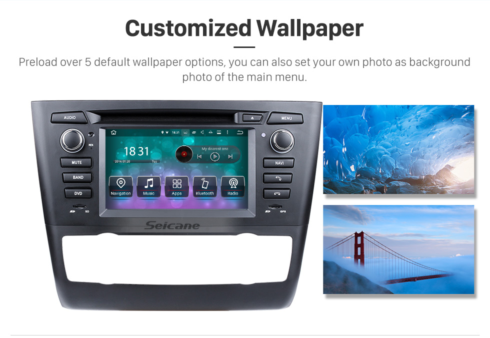 Seicane Android 8.0 GPS Radio DVD for 2004-2012 BMW 1 Series E81 E82 E88 (automatic air-conditioner +heated seat) 116i 116d 118i 118d 120i 120d 123d 125i 128i 130i 135i with 3G WiFi Mirror Link OBD2 Rearview Camera DVR Seicane Android 8.0 GPS Radio DVD for 2004-2012 BMW 1 Series E81 E82 E88 (automatic air-conditioner +heated seat) 116i 116d 118i 118d 120i 120d 123d 125i 128i 130i 135i with 3G WiFi Mirror Link OBD2 Rearview Camera DVR