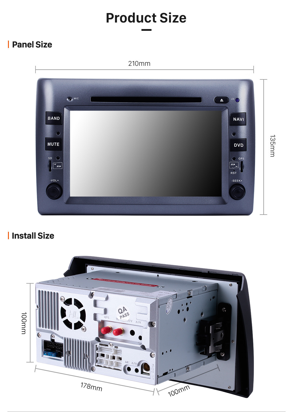 Seicane 8 Zoll Android 8.0 Aftermarket Radio DVD-Player für 2005-2010 Fiat Stilo GPS Navigation Bluetooth Telefon Musik WIFI Unterstützung Rückfahrkamera Lenkradsteuerung DVR DAB + Seicane 8 Zoll Android 8.0 Aftermarket Radio DVD-Player für 2005-2010 Fiat Stilo GPS Navigation Bluetooth Telefon Musik WIFI Unterstützung Rückfahrkamera Lenkradsteuerung DVR DAB +