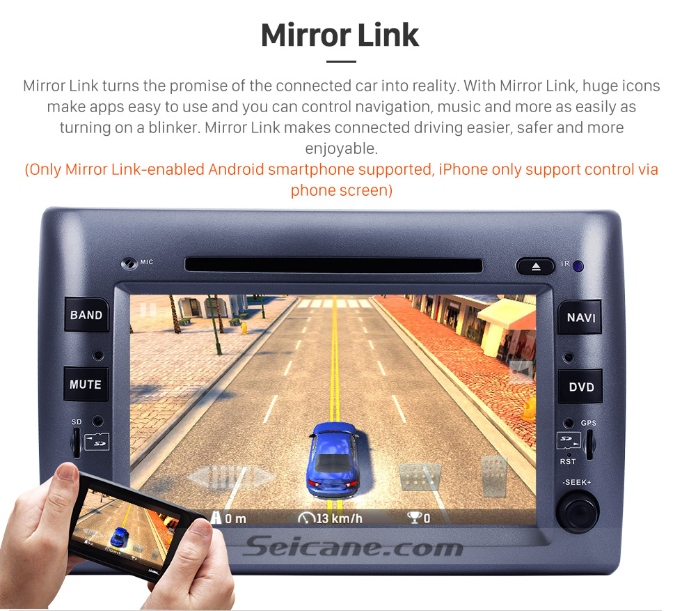 Seicane 8 Zoll Android 8.0 Aftermarket Radio DVD-Player für 2005-2010 Fiat Stilo GPS Navigation Bluetooth Telefon Musik WIFI Unterstützung Rückfahrkamera Lenkradsteuerung DVR DAB + Seicane 8 Zoll Android 8.0 Aftermarket Radio DVD-Player für 2005-2010 Fiat Stilo GPS Navigation Bluetooth Telefon Musik WIFI Unterstützung Rückfahrkamera Lenkradsteuerung DVR DAB +