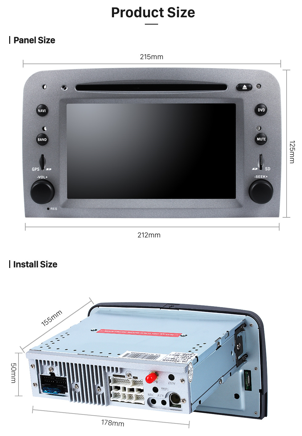 Seicane Android 8.0 HD Pantalla táctil Radio del coche Reproductor de DVD para 2005-2013 Alfa Romeo 147 Sistema de navegación GPS Música Bluetooth WIFI Soporte Vínculo espejo Cámara de reserva Control del volante Seicane Android 8.0 HD Pantalla táctil Radio del coche Reproductor de DVD para 2005-2013 Alfa Romeo 147 Sistema de navegación GPS Música Bluetooth WIFI Soporte Vínculo espejo Cámara de reserva Control del volante