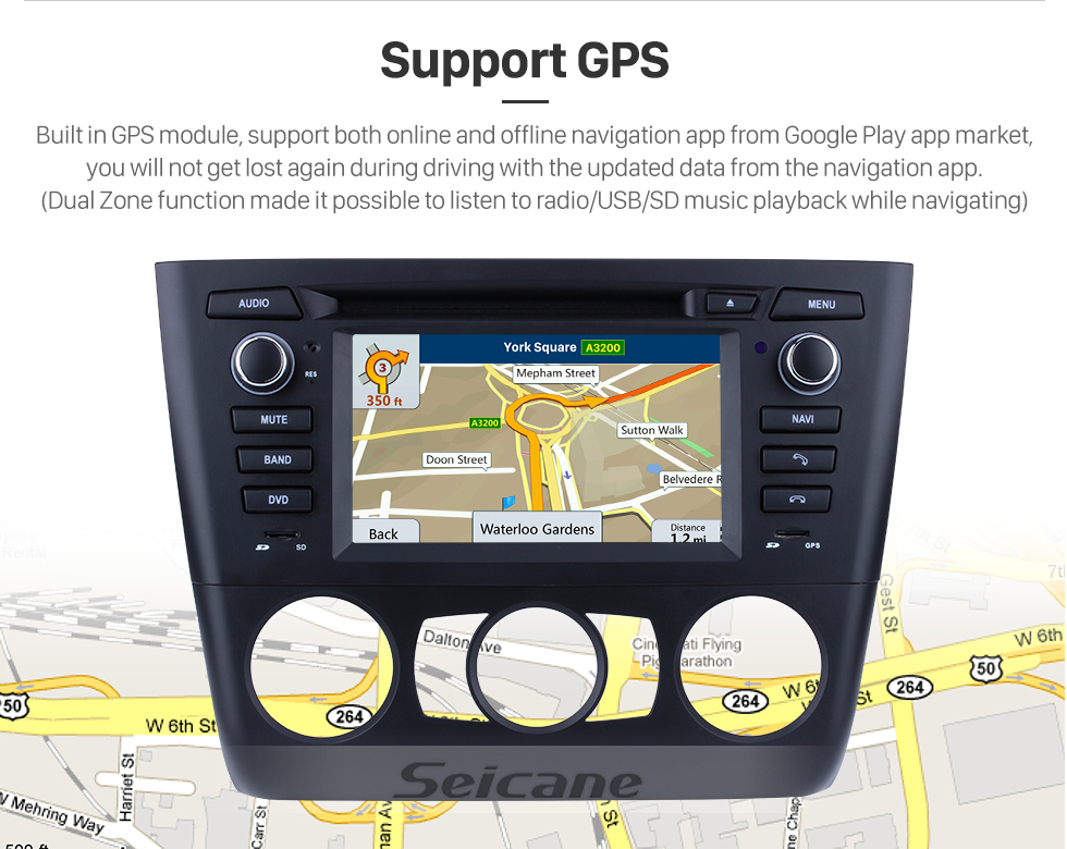 Seicane Android 8.0 Radio DVD 2004-2012 BMW 3 Series E81 E82 E88 manual (air-conditioner +heated seat) 116i 116d 118i 118d 120i 120d 123d 125i 128i 130i 135i GPS Navigation with 3G WiFi Mirror Link OBD2 Rearview Camera DVR Seicane Android 8.0 Radio DVD 2004-2012 BMW 3 Series E81 E82 E88 manual (air-conditioner +heated seat) 116i 116d 118i 118d 120i 120d 123d 125i 128i 130i 135i GPS Navigation with 3G WiFi Mirror Link OBD2 Rearview Camera DVR