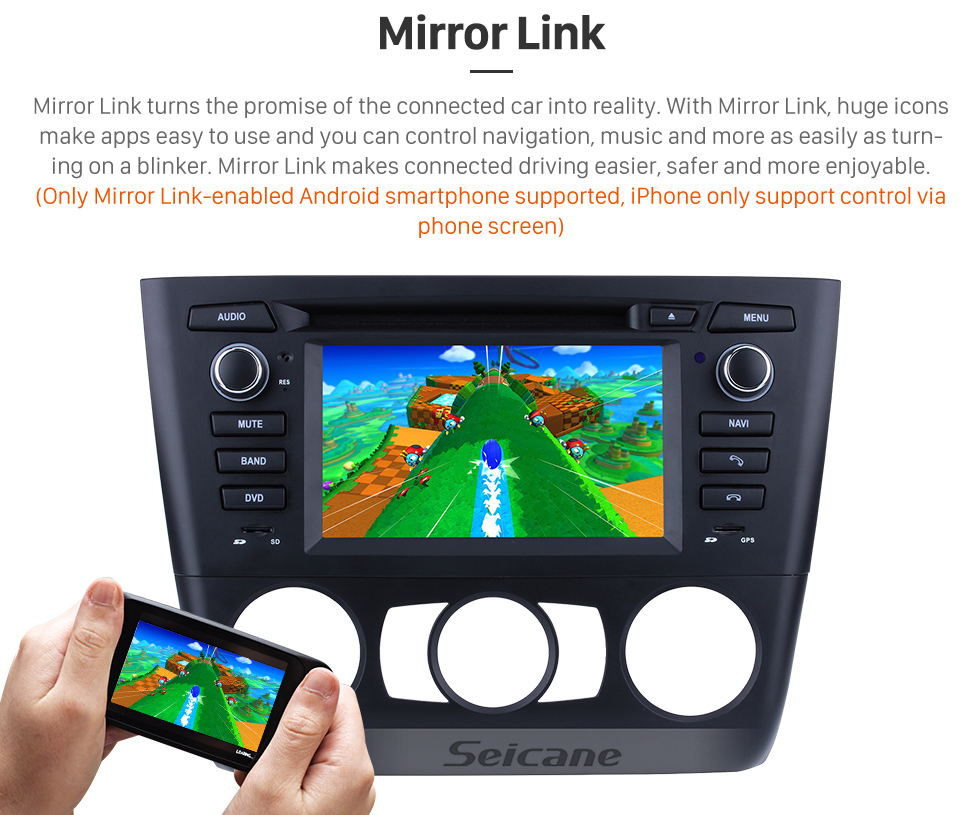 Seicane Android 8.0 Radio DVD 2004-2012 BMW 3 Series E81 E82 E88 manual (air-conditioner +heated seat) 116i 116d 118i 118d 120i 120d 123d 125i 128i 130i 135i GPS Navigation with 3G WiFi Mirror Link OBD2 Rearview Camera DVR Seicane Android 8.0 Radio DVD 2004-2012 BMW 3 Series E81 E82 E88 manual (air-conditioner +heated seat) 116i 116d 118i 118d 120i 120d 123d 125i 128i 130i 135i GPS Navigation with 3G WiFi Mirror Link OBD2 Rearview Camera DVR