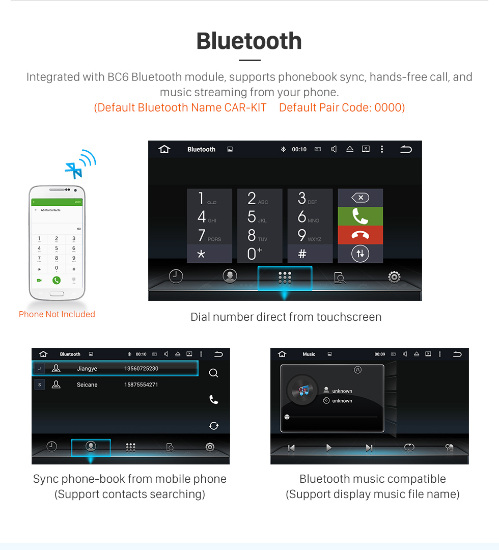 Seicane 2004-2012 Mercedes Benz A class W169 A150 A170 Android 8.0 GPS Navigation system DVD Player 7 inch HD Touchscreen Radio WIFI Bluetooth Music USB SD Carplay SWC Seicane 2004-2012 Mercedes Benz A class W169 A150 A170 Android 8.0 GPS Navigation system DVD Player 7 inch HD Touchscreen Radio WIFI Bluetooth Music USB SD Carplay SWC