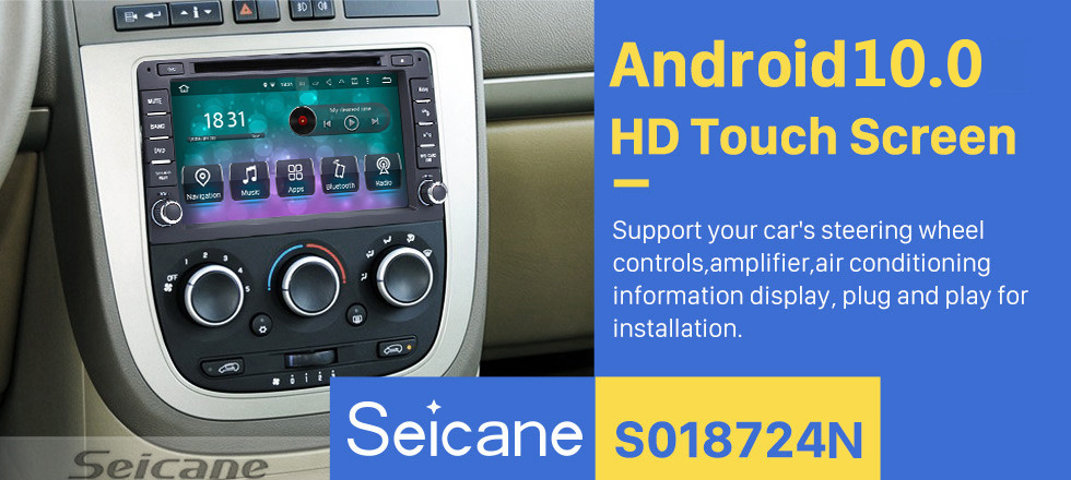 Seicane OEM Android 9.0 Radio GPS for 2000- Buick GL8 with DVD Player HD Touch Screen Bluetooth WiFi TV Backup Camera Steering Wheel Control 1080P 