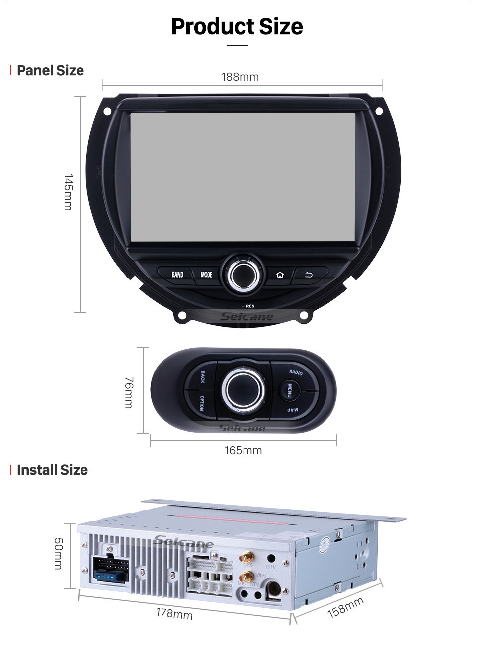 Seicane OEM Android 8.0 DVD Player GPS Navigation system for 2015 2016 BMW MINI COOPER with HD 1080P Video Bluetooth Touch Screen Radio WiFi TV Backup Camera steering wheel control USB SD Seicane OEM Android 8.0 DVD Player GPS Navigation system for 2015 2016 BMW MINI COOPER with HD 1080P Video Bluetooth Touch Screen Radio WiFi TV Backup Camera steering wheel control USB SD