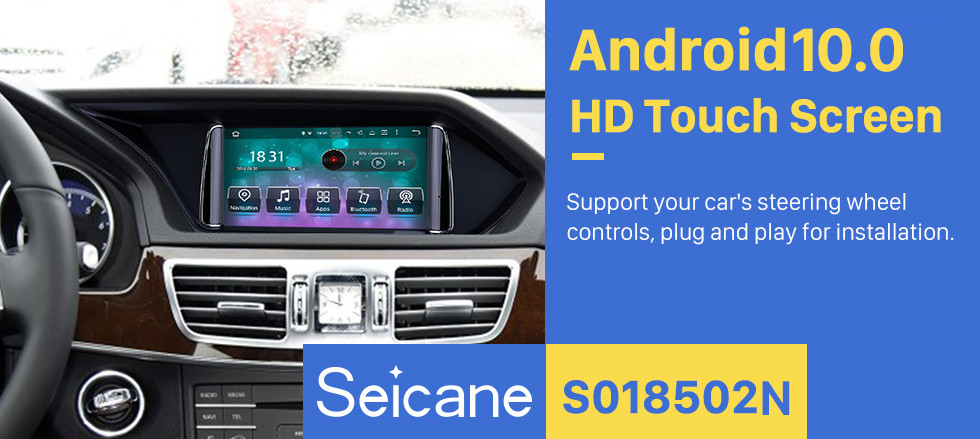 Seicane OEM 2013 2014 2015 Mercedes Benz E Class W212 E200 E250 E350 E400 Android 9.0 Radio 7 inch HD Touchscreen Car Multimedia Player GPS Navigation Bluetooth Phone WIFI 1080P Video SWC Seicane OEM 2013 2014 2015 Mercedes Benz E Class W212 E200 E250 E350 E400 Android 9.0 Radio 7 inch HD Touchscreen Car Multimedia Player GPS Navigation Bluetooth Phone WIFI 1080P Video SWC