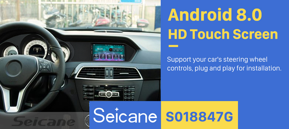 Seicane 7 Inch Android 8.0 Car Multimedia Player for 2012 2013 Mercedes-Benz C Class W204 C180k C200 HD Touchscreen Radio GPS Navigation Upgrade Unit Steering Wheel Control Bluetooth Music Wifi USB FM/AM/RDS support Carplay Seicane 7 Inch Android 8.0 Car Multimedia Player for 2012 2013 Mercedes-Benz C Class W204 C180k C200 HD Touchscreen Radio GPS Navigation Upgrade Unit Steering Wheel Control Bluetooth Music Wifi USB FM/AM/RDS support Carplay