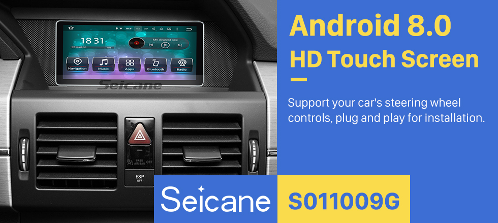 Seicane 10.25 inch 1280*480 Touchscreen Radio Android 8.0 Car Stereo for 2008-2015 Mercedes Benz GLK Class X204 GLK200 GLK250 Bluetooth WIFI GPS Navigation 1080P Video Player SWC support DVR Rearview Camera Seicane 10.25 inch 1280*480 Touchscreen Radio Android 8.0 Car Stereo for 2008-2015 Mercedes Benz GLK Class X204 GLK200 GLK250 Bluetooth WIFI GPS Navigation 1080P Video Player SWC support DVR Rearview Camera
