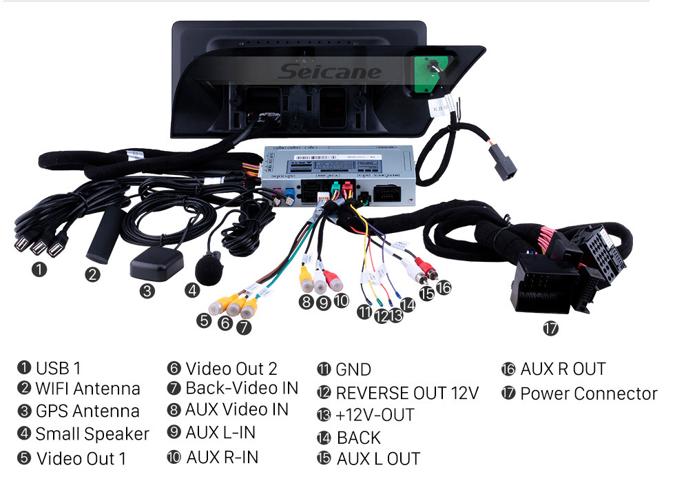 Seicane 10,25 polegadas Android 7.1 sistema de navegação de unidade de cabeça estéreo de rádio de carro para 2009-2014 AUDI A4 com música Bluetooth WIFI FM AM suporte USB câmera de visão traseira controle de volante Seicane 10,25 polegadas Android 7.1 sistema de navegação de unidade de cabeça estéreo de rádio de carro para 2009-2014 AUDI A4 com música Bluetooth WIFI FM AM suporte USB câmera de visão traseira controle de volante