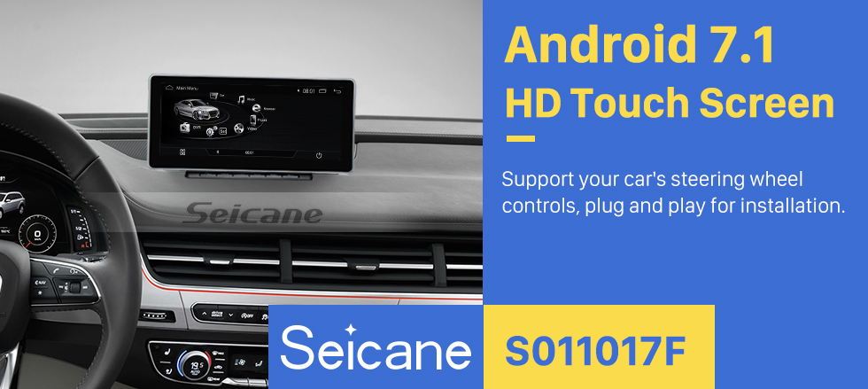Seicane 10.25 Inch 2006-2015 AUDI Q7 Android 7.1 Car Head Unit GPS Navigation System Radio Stereo with 1280*480 touchscreen WIFI FM AM Bluetooth music Support Steering Wheel Control Rearview Camera USB Seicane 10.25 Inch 2006-2015 AUDI Q7 Android 7.1 Car Head Unit GPS Navigation System Radio Stereo with 1280*480 touchscreen WIFI FM AM Bluetooth music Support Steering Wheel Control Rearview Camera USB
