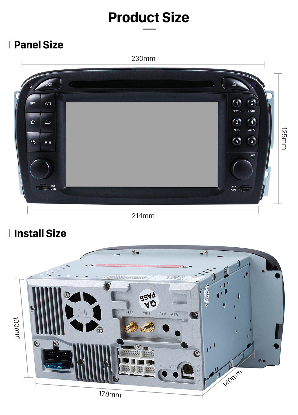 Seicane Android 9.0 Sistema de Navegação GPS para 2001-2004 Mercedes SL R230 SL350 SL500 SL55 SL600 SL65 com DVD Player de Tela de Toque de Rádio Bluetooth WiFi TV HD 1080 P Câmera de Backup de Vídeo controle de volante USB SD Seicane Android 9.0 Sistema de Navegação GPS para 2001-2004 Mercedes SL R230 SL350 SL500 SL55 SL600 SL65 com DVD Player de Tela de Toque de Rádio Bluetooth WiFi TV HD 1080 P Câmera de Backup de Vídeo controle de volante USB SD