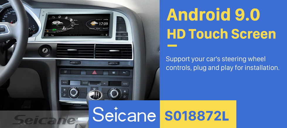 Seicane 8,8 Zoll Android 9.0 GPS Navigationsradio für 2005-2009 Audi A6 mit HD Touchscreen Bluetooth Unterstützung Carplay TPMS OBD2 Seicane 8,8 Zoll Android 9.0 GPS Navigationsradio für 2005-2009 Audi A6 mit HD Touchscreen Bluetooth Unterstützung Carplay TPMS OBD2
