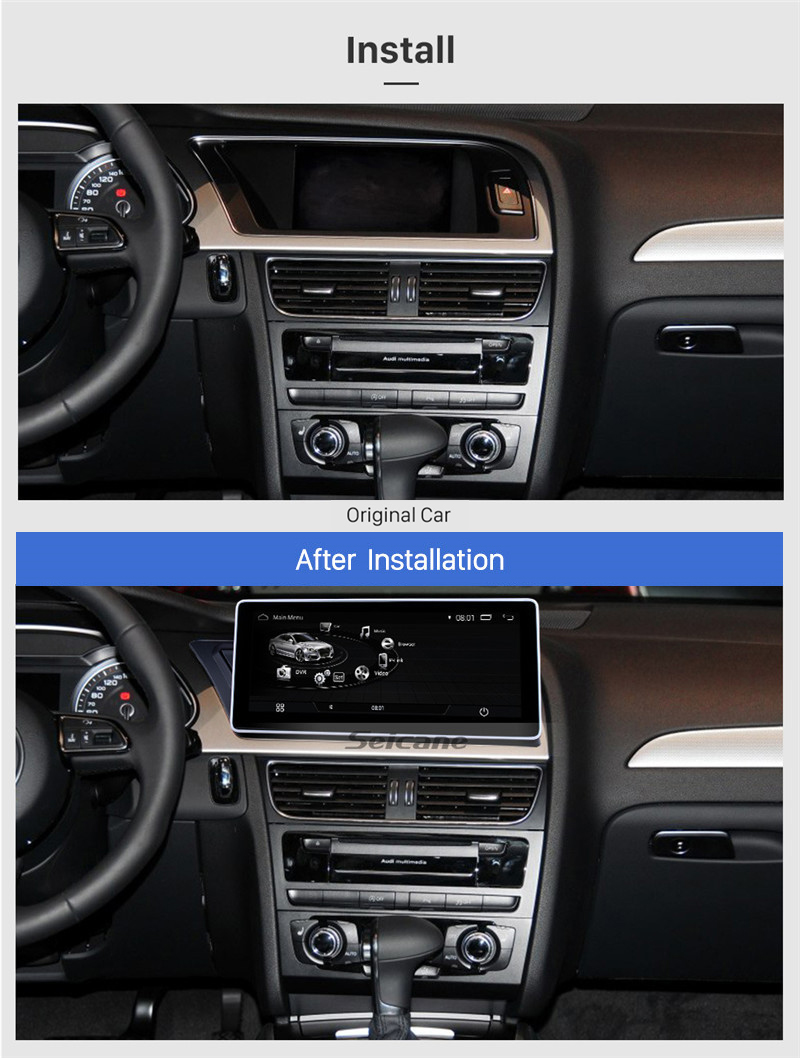 Seicane HD touchscreen 10.25 Inch Android 9.0 GPS Navigation Radio for 2009-2014 AUDI A4 with Bluetooth music WIFI FM AM Support Rearview Camera Steering Wheel Control Carplay Seicane HD touchscreen 10.25 Inch Android 9.0 GPS Navigation Radio for 2009-2014 AUDI A4 with Bluetooth music WIFI FM AM Support Rearview Camera Steering Wheel Control Carplay