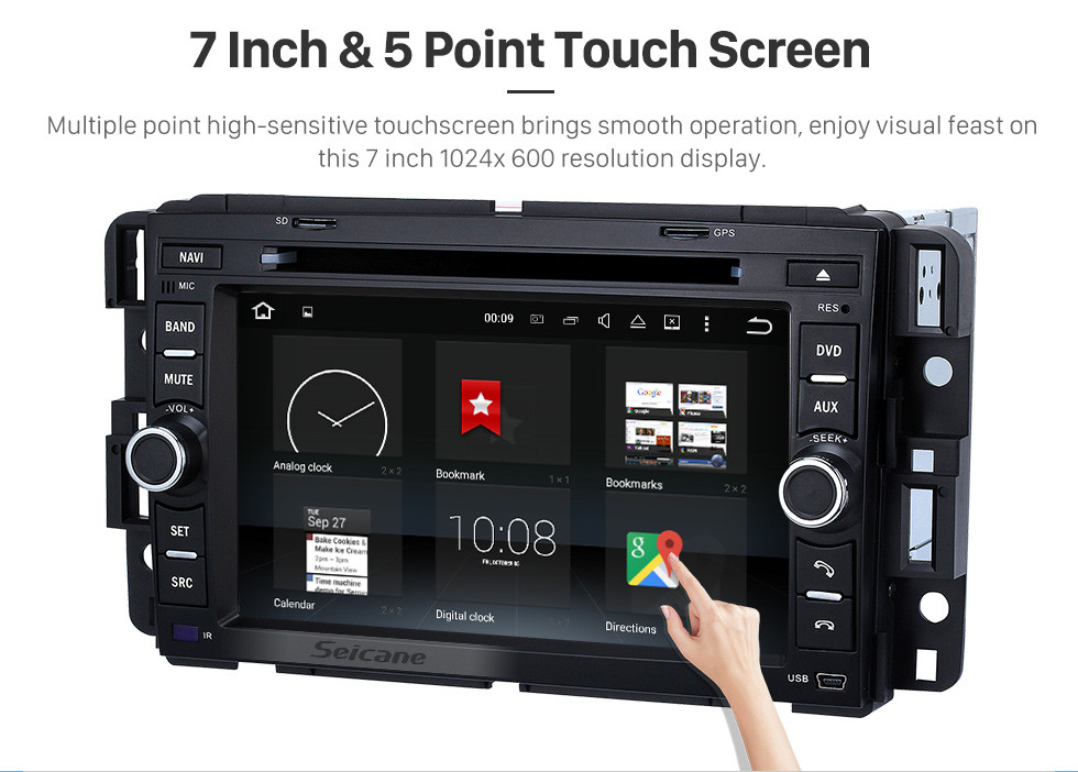 Seicane OEM Android 9.0 Système de navigation GPS 2006-2011 Buick Lucerne avec Radio Lecteur DVD Écran tactile Bluetooth DVR WIFI Commande au volant Seicane OEM Android 9.0 Système de navigation GPS 2006-2011 Buick Lucerne avec Radio Lecteur DVD Écran tactile Bluetooth DVR WIFI Commande au volant