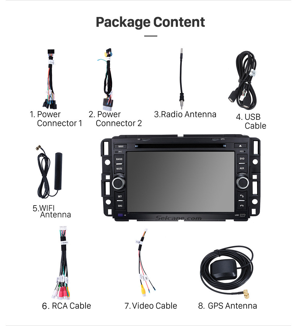 Seicane OEM Android 9.0 Système de navigation GPS 2006-2011 Buick Lucerne avec Radio Lecteur DVD Écran tactile Bluetooth DVR WIFI Commande au volant Seicane OEM Android 9.0 Système de navigation GPS 2006-2011 Buick Lucerne avec Radio Lecteur DVD Écran tactile Bluetooth DVR WIFI Commande au volant